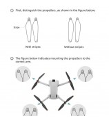 BRDRC-9632 Propeller Set for DJI Mini 3 Replacement Prop Blades Drone Accessories - Orange