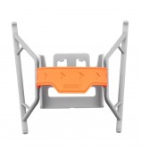 BRDRC For DJI Mini 3 / Mini 3 Pro Foldable Landing Gear ABS Height Extender with Silicone Strap - Orange