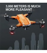 A5S GPS Drone Professional HD Dual Camera Obstacle Avoidance Foldable Quadcopter Toy - Orange