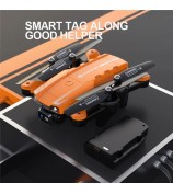 A5S GPS Drone Professional HD Dual Camera Obstacle Avoidance Foldable Quadcopter Toy - Orange