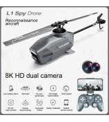 4DRC L1 HD Aerial RC Aircraft Single-Rotor Helicopter Spy Drone, Dual Batteries