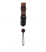 26cm Quick Release DSLR Camera Carrying Lanyard PU Leather Wrist Strap - Coffee