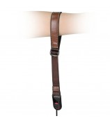 26cm Quick Release DSLR Camera Carrying Lanyard PU Leather Wrist Strap - Coffee