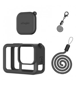 AMAGISN Silicone Protective Case for GoPro Hero 13 Sports Camera Accessory - Black