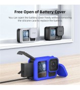 AMAGISN Silicone Protective Case for GoPro Hero 13 Sports Camera Accessory - Black