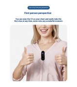 C3 Pro Thumb Action Camera 1080P HD Small Body Camera for Hands-Free POV Vlogging Recording