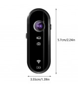 C3 Pro Thumb Action Camera 1080P HD Small Body Helmet Camera with Bicycle Holder for POV Vlogging Recording