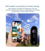 C3 Pro Thumb Action Camera 1080P HD Small Body Helmet Camera with Bicycle Holder for POV Vlogging Recording