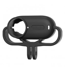AMAGISN Shock Absorption Action Camera Silicone Case for Insta360 Go 3S - Black / Horizontal