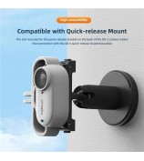 AMAGISN Shock Absorption Action Camera Silicone Case for Insta360 Go 3S - Black / Horizontal