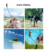 AMAGISN For DJI / GoPro / Insta360 Sports Camera Selfie Stick Ball Head Extension Rod - 70cm+1 / 4 Screw