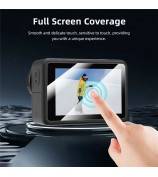 BRDRC 2 Set Tempered Glass Film for DJI Osmo Action 5 Pro 0.4mm Screen Protector + Lens Protector