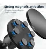 BRDRC Magnetic Camera Mount 360-Degree Rotation Ball Head - Black