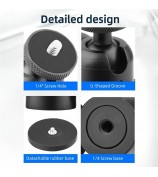 BRDRC Magnetic Camera Mount 360-Degree Rotation Ball Head - Black