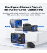 AMAGISN Silicone Protective Case for DJI Osmo Action 5 Pro Sports Camera Accessory - Black