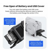 AMAGISN Silicone Protective Case for DJI Osmo Action 5 Pro Sports Camera Accessory - Black