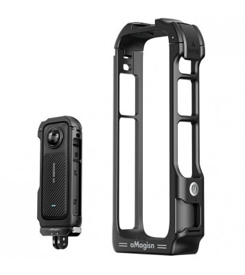 AMAGISN For Insta360 X4 Quick-Release Frame Cage PC Protective Case Camera Accessories