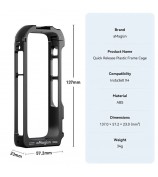 AMAGISN For Insta360 X4 Quick-Release Frame Cage PC Protective Case Camera Accessories