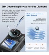 AMAGISN 2Set For DJI Osmo Action 5 Pro HD Tempered Glass Screen Protector Set with Lens Film