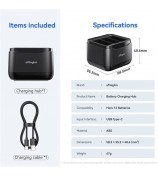 AMAGISN For GoPro Hero 13 Battery Charging Hub 3-Slot Battery Charger Action Camera Accessories