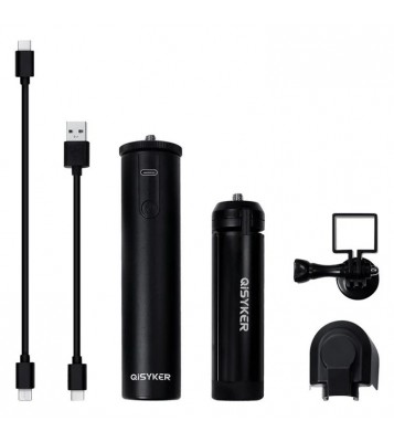 QISYKER OPA30410 For DJI Pocket 2 / Osmo Pocket Charger Expansion Kit with 6000mAh Charging Grip Tripod Sunhood