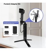 QISYKER OPA30410 For DJI Pocket 2 / Osmo Pocket Charger Expansion Kit with 6000mAh Charging Grip Tripod Sunhood