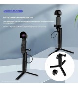 QISYKER OPA30410 For DJI Pocket 2 / Osmo Pocket Charger Expansion Kit with 6000mAh Charging Grip Tripod Sunhood