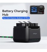 AMAGISN For DJI Osmo Action 5 Pro Battery Charging Dock Triple Charger Camera Accessories