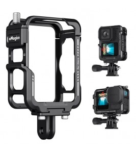 AMAGISN For GoPro Hero 13 / 12 / 11 / 10 / 9 Metal Cage Cycling Shooting Protective Frame Accessory