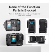 AMAGISN For GoPro Hero 13 / 12 / 11 / 10 / 9 Metal Cage Cycling Shooting Protective Frame Accessory