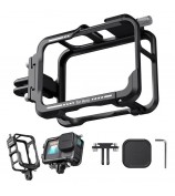 AMAGISN For GoPro Hero 13 / 12 / 11 / 10 / 9 Metal Cage Cycling Shooting Protective Frame Accessory