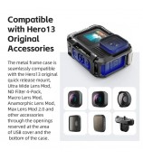 AMAGISN Metal Cage for GoPro Hero 13 / 12 / 11 / 10 / 9 Camera Frame with Silicone Lens Cap