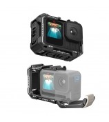 AMAGISN Metal Cage for GoPro Hero 13 / 12 / 11 / 10 / 9 Camera Frame with Silicone Lens Cap
