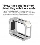 AMAGISN Metal Cage for GoPro Hero 13 / 12 / 11 / 10 / 9 Camera Frame with Silicone Lens Cap