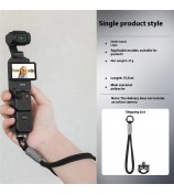 BRDRC For DJI Osmo Pocket 3 Gimbal Camera Hand Strap Polyester Anti-Drop Lanyard - Black