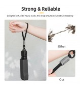 BRDRC For DJI Osmo Pocket 3 Gimbal Camera Hand Strap Polyester Anti-Drop Lanyard - Black