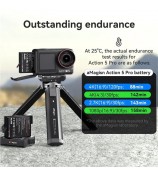 AMAGISN Li-Ion Battery for DJI Osmo Action 5 Pro  /  4  /  3 Sports Camera 2100mAh Rechargeable Low Temperature Battery