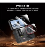 BRDRC 2Set Camera Lens Protector for Insta360 Ace Pro 2 Tempered Glass Screen Film 9H Anti Scratch