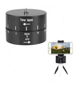 360 Degree Panoramic Rotating ABS Time Lapse Stabilizer Tripod Adapter for Gopro DSLR Camera