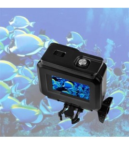 50m Depth Waterproof Case with Touch Screen for GoPro Hero 9 Sports Camera
