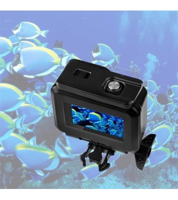 50m Depth Waterproof Case with Touch Screen for GoPro Hero 9 Sports Camera