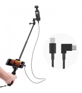 Selfie Stick for DJI Osmo Pocket 2 Handheld Gimbal Stabilizer Type-C/Android Phone Clip Module Extension Pole - Type-C to Type-C