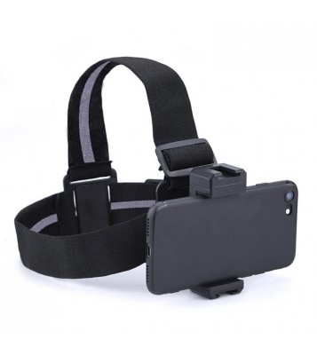 BRDRC DJI-8862 Cellphone / Camera Mount Head Strap Vlog Video Shooting Mobile Phone Holder Head Fixing Belt