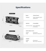 AMAGISN For GoPro Hero Magnetic Aluminum Alloy Camera Quick Release Mount Adapter