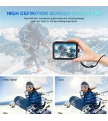 2 Sets Tempered Glass Film for GoPro Hero 9 / 10 / 11 / 12 Action Camera + Silicone Case