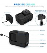 2 Sets Tempered Glass Film for GoPro Hero 9 / 10 / 11 / 12 Action Camera + Silicone Case