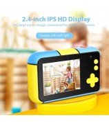 D7S 2.4 Inch IPS Large Screen Dual 32MP HD Display Kids Digital Camera for Children Boys Girls