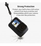 19-in-1 Accessories Kit for GoPro Hero 12 / 11 / 10 / 9 Waterproof Case Silicone Sleeve Tempered Glass Film Set with Storage Bag