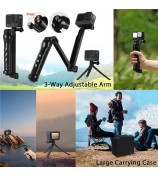 61-in-1 For GoPro Hero 12 / 11 / 10 / 9 Underwater Photography Accessory Kit with Waterproof Case, Chest Stap, Selfie Stick, Filters