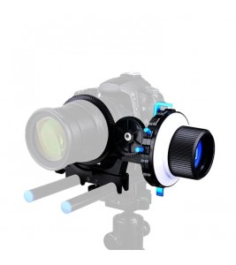 YELANGU F4 Slot Design A/B Stop Follow Focus Rig for Canon Nikon DSLR Video Camera with 52mm-86mm Lenses